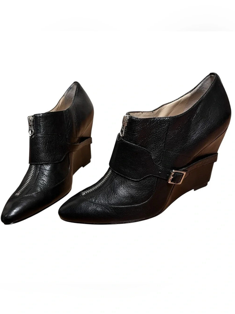 Elizabeth and James E Raffa Ankle Leather Booties 4